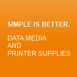 Simple is better. Data media and printer supplies